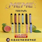 韓國爆款 MEME 7000口拋棄式電子煙|16款口味選擇·油電同顯·台灣現貨